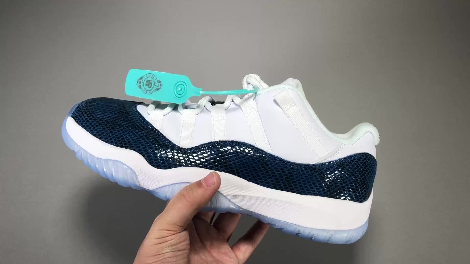 aj11 蓝蛇纹 air jordan 11 retro low