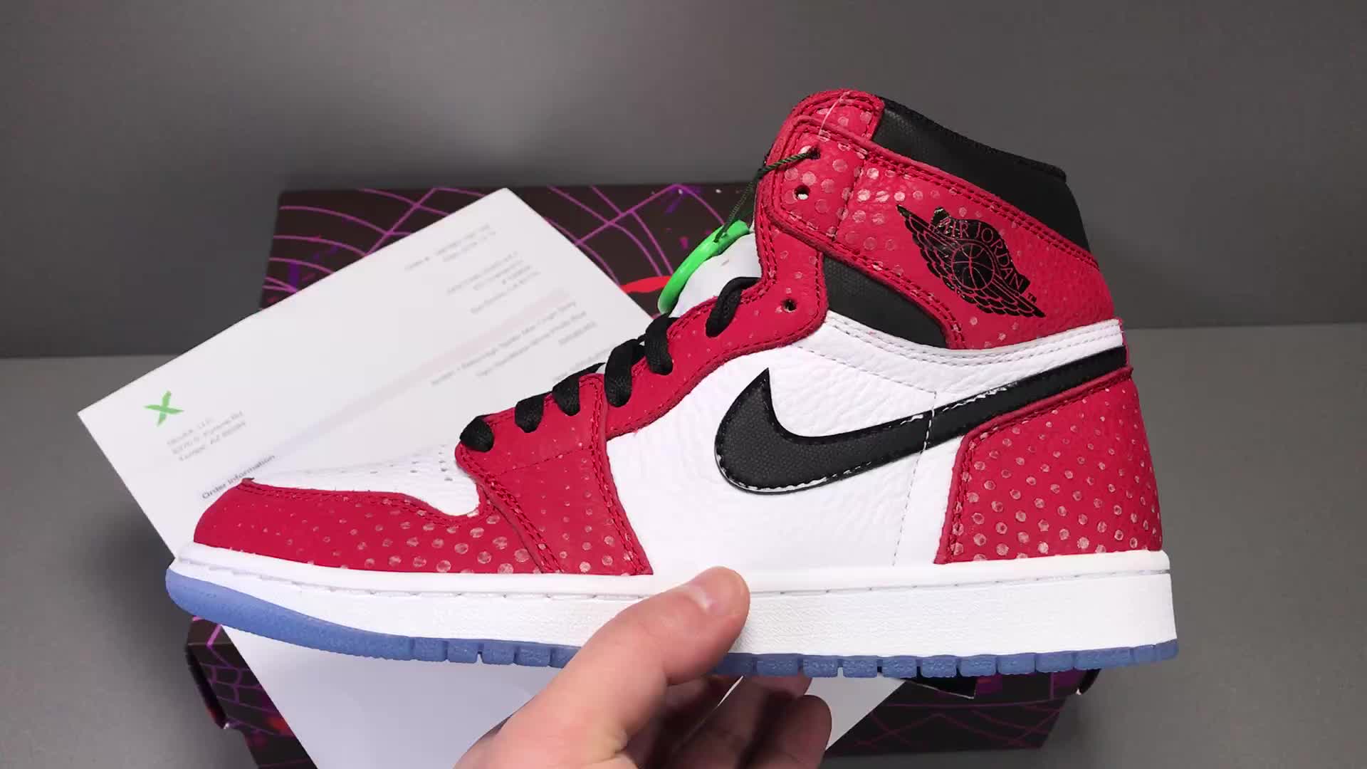 【x版:乔一 蜘蛛侠 aj1 spider-man air jordan