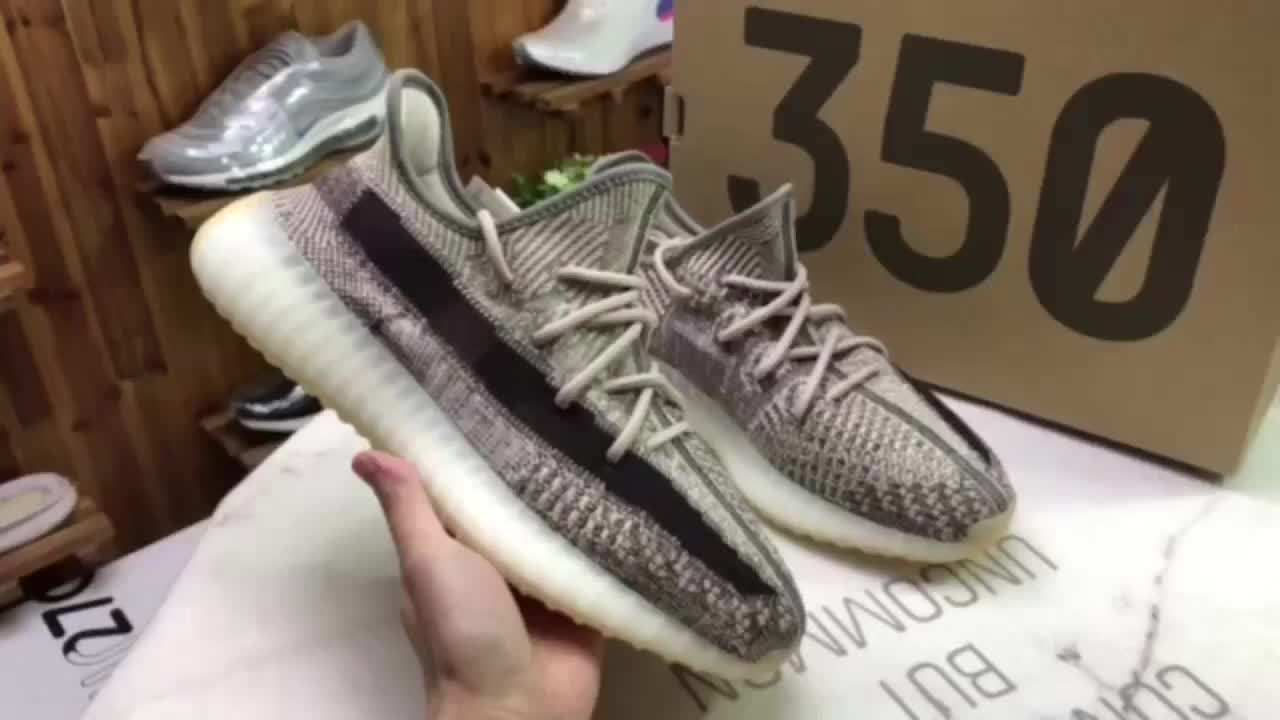 专供实体 阿迪达斯adidas yeezy 350 v2巴斯夫爆米花 卡其灰 麻灰椰子