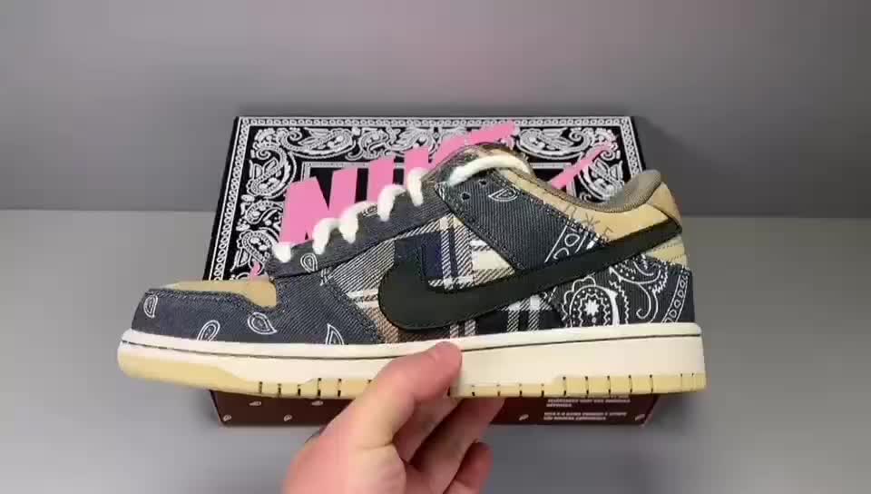 ct5053 001【顶级god版:ts dunk】 腰果花 travis scott x sb dunk