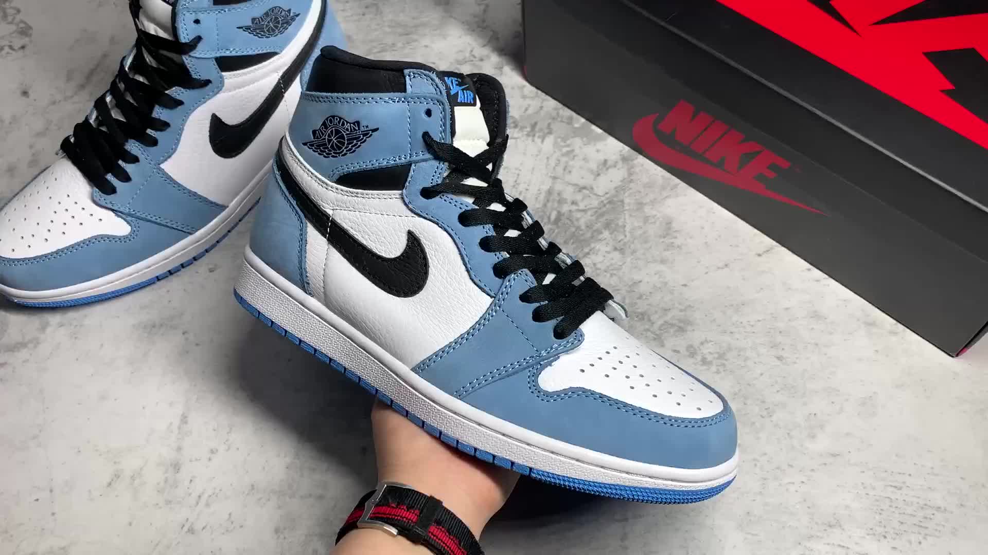 air jordan 1 high "university blue"大学蓝配色