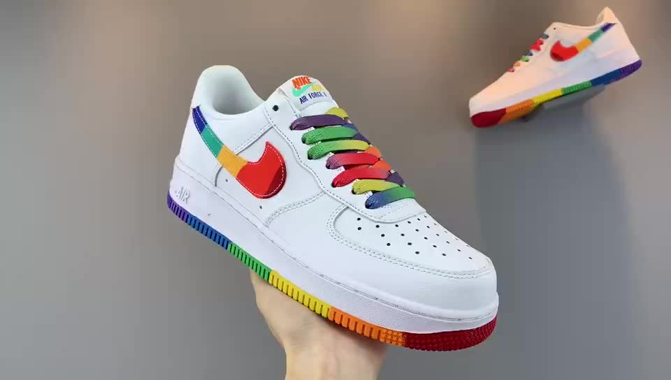 耐克nike air force 1 "07 lx"betrue" 空军一号 彩虹