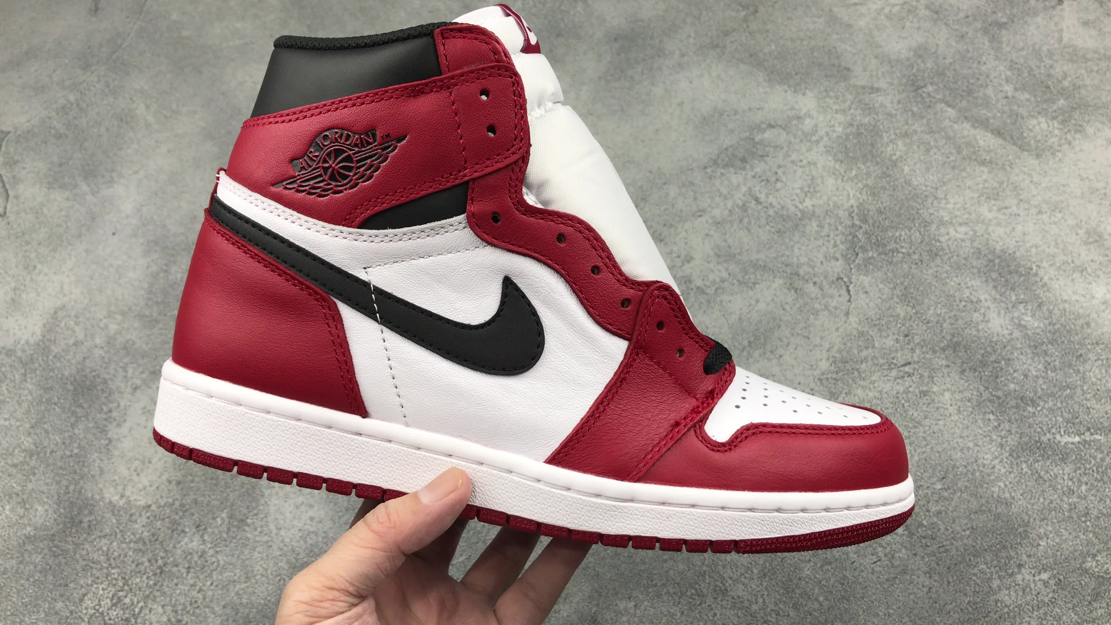 air jordan 1 retro high og chicago aj1芝加哥白红