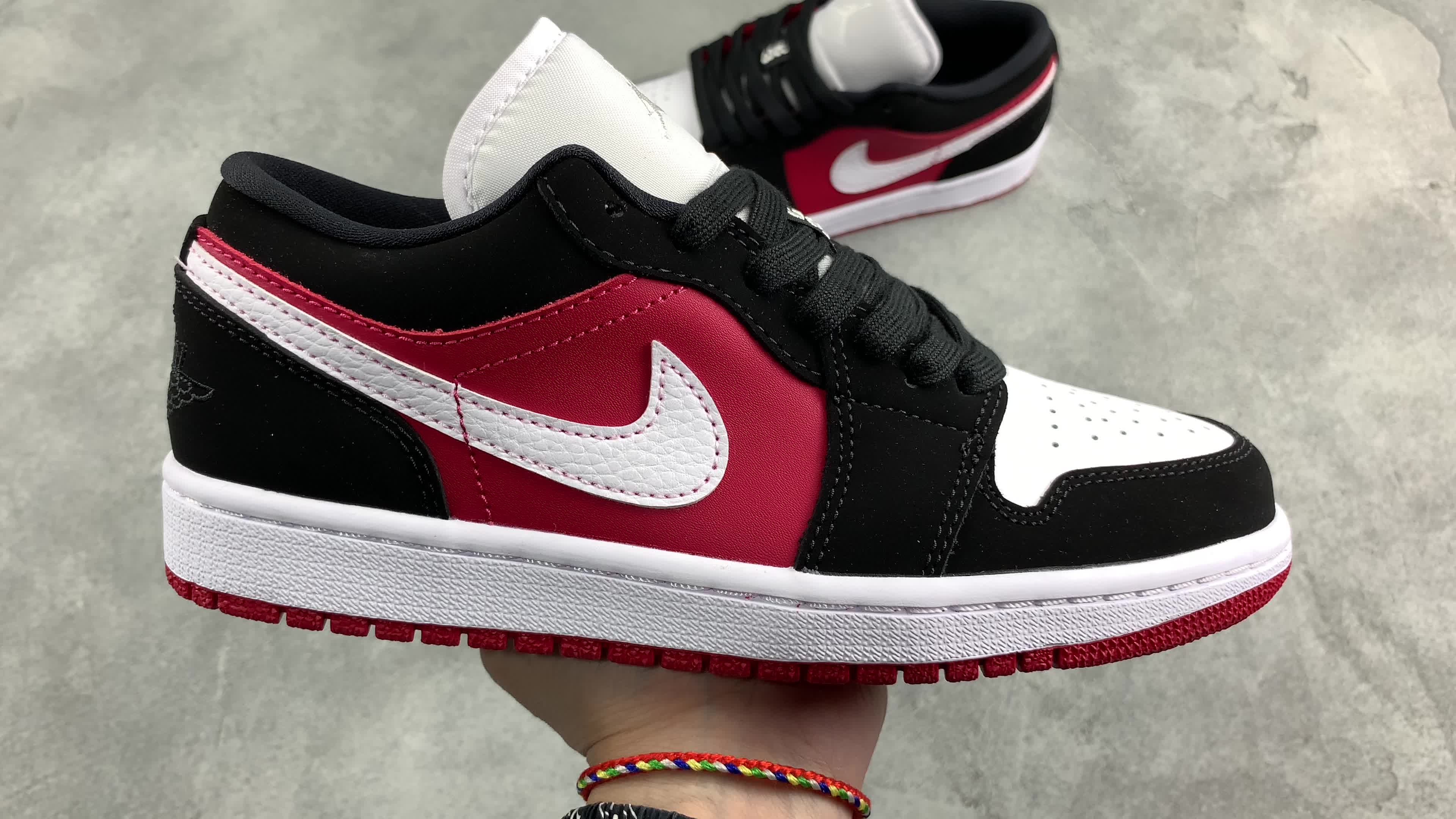 air jordan 1 low aj1 黑白红芝加哥公牛低帮 dc0774-016 最强出货