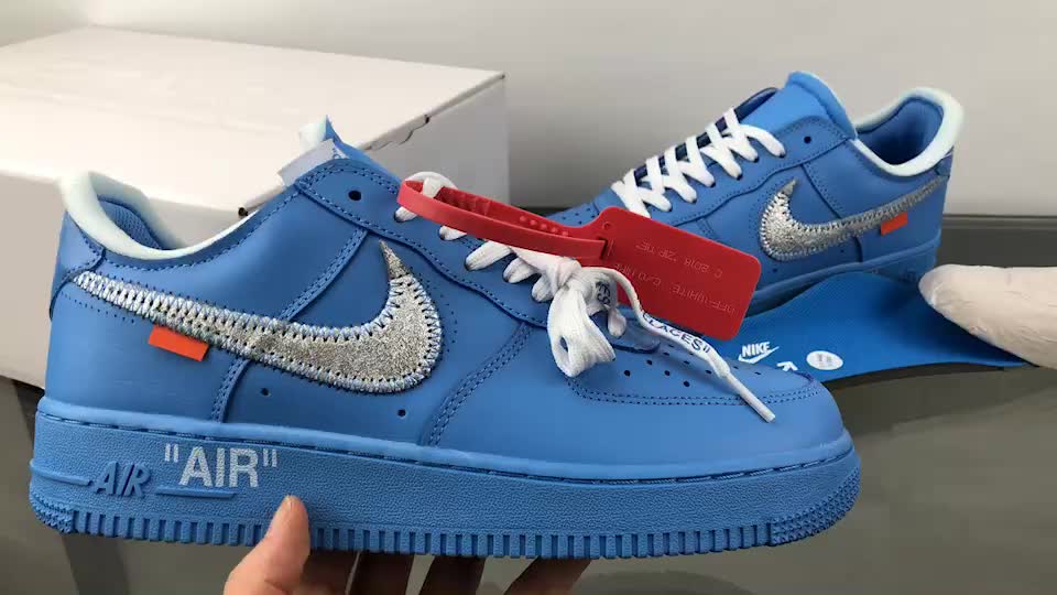 支持放店 纯原off-white x nk air force 1 ow联名空军一号低帮运动