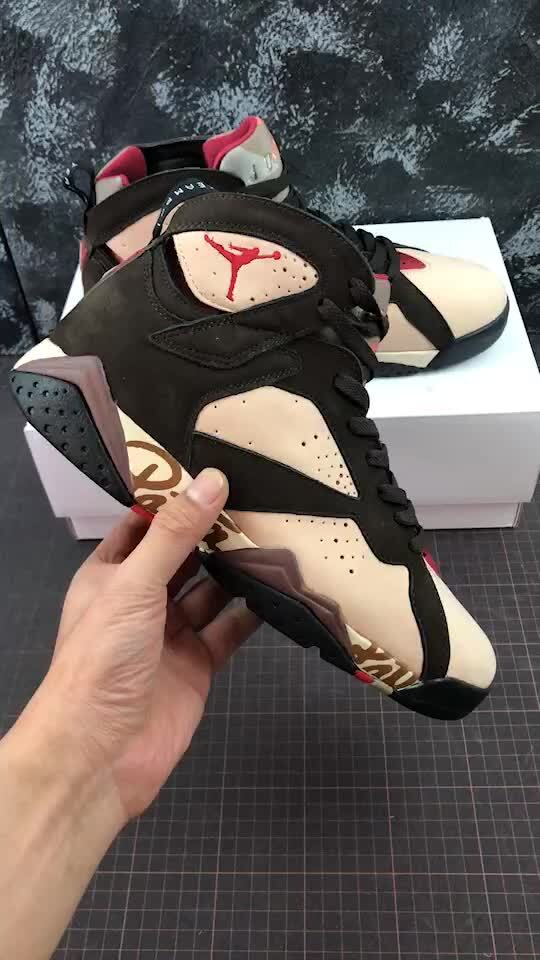 真标 公司级 air jordan 7 patta aj7 乔丹7代篮球鞋 at3375-200 尺码