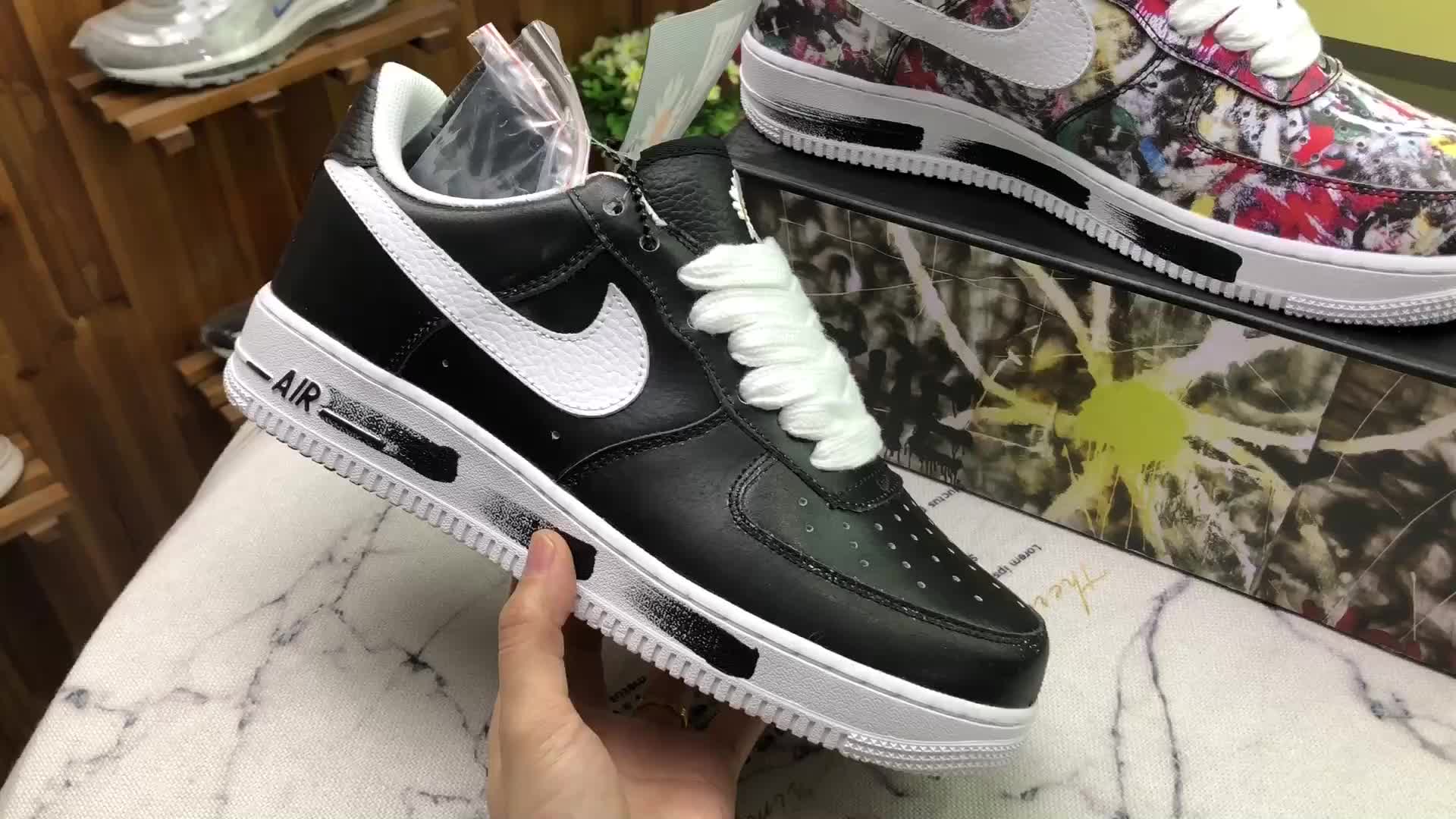 公司级nike x pmo 空军一号联名 权志龙 af1 刮刮乐 涂鸦 aq3692