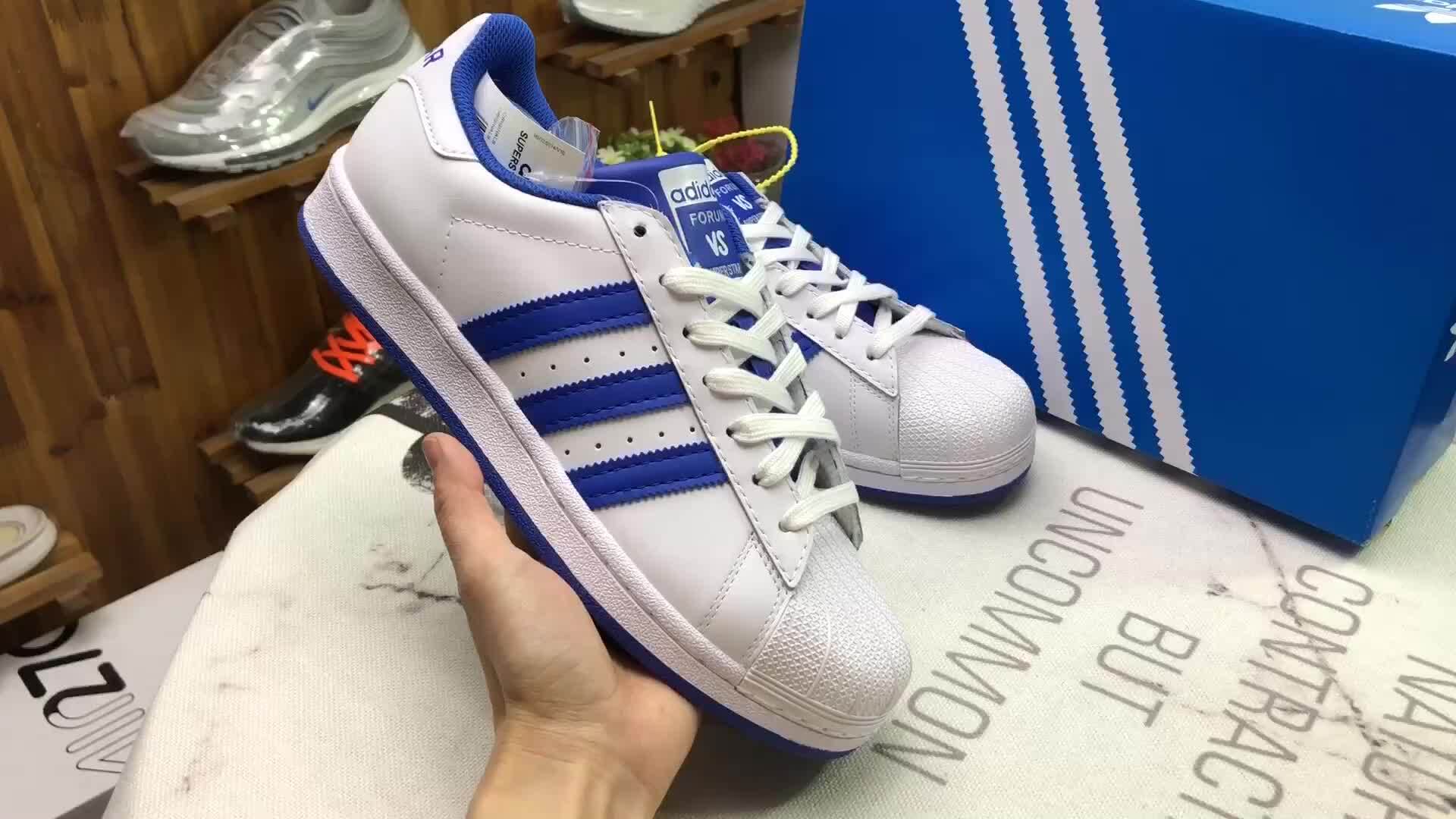 公司级adidas阿迪达斯三叶草2020中性superstar贝壳头软蓝底 板鞋运动