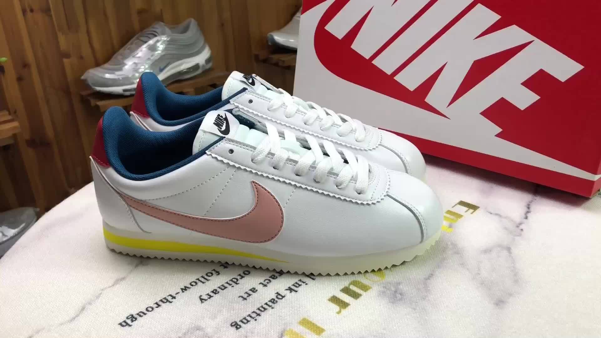 纯原807471-114 classic cortez运动休闲经典阿甘鞋跑步鞋头层皮 号码