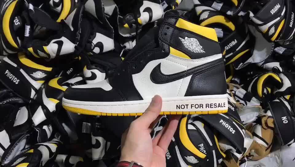 aj1 禁止转卖 黄色