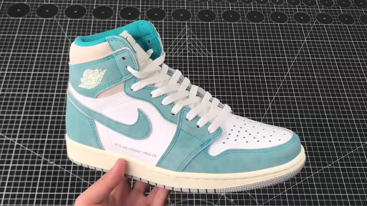 ljr版本air jordan 1 turbo green aj1蒂芙尼湖水綠