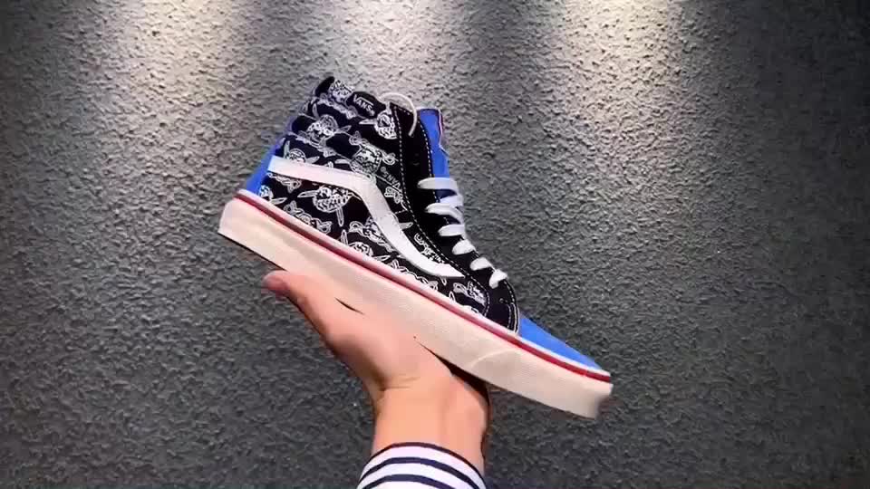 万斯vans sk8-hi 38 reissue 50周年纪念系列 骷髅海盗