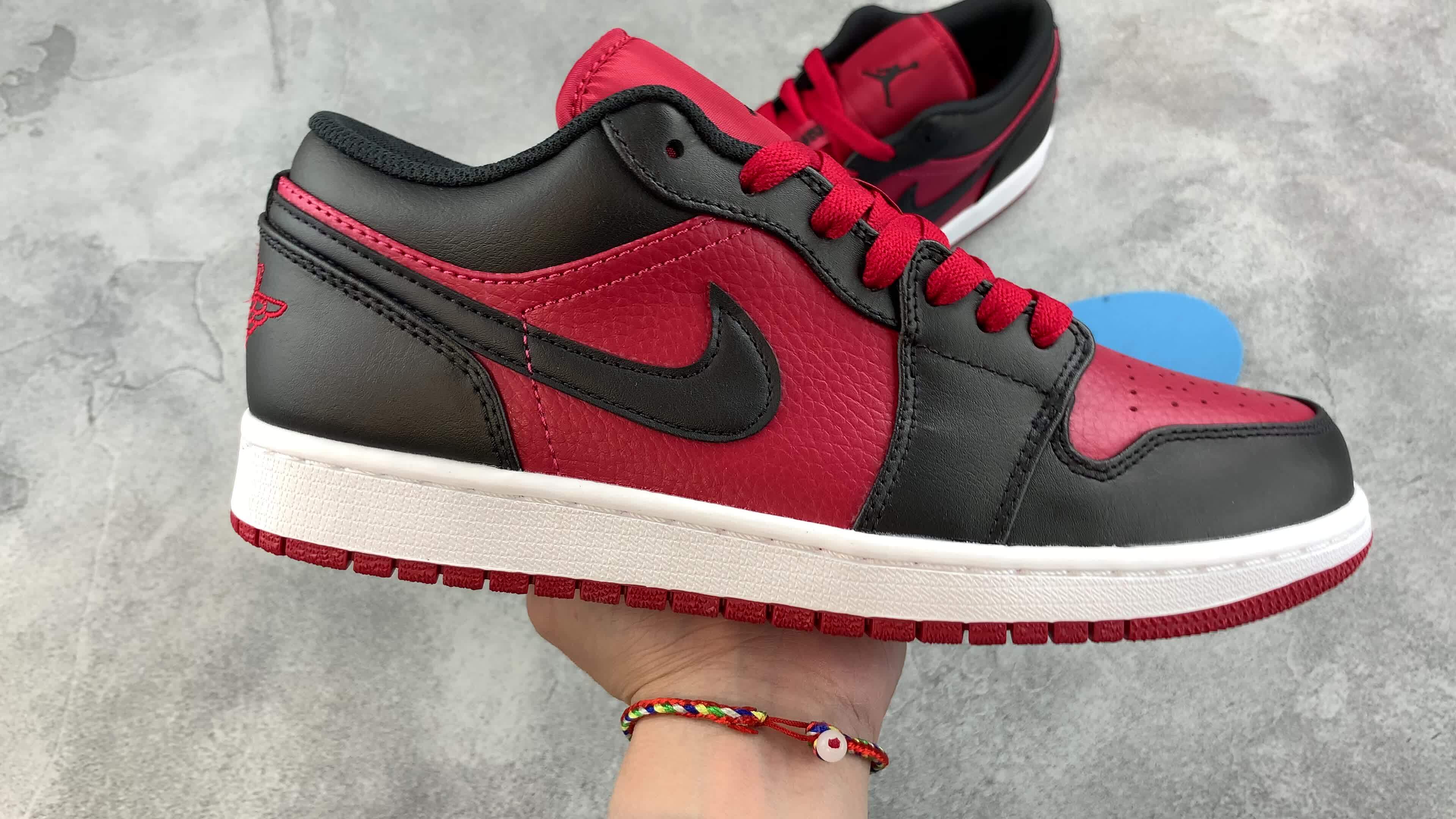 aj1low低帮 gym红黑 货号:553558-610 size:40-46 半码齐