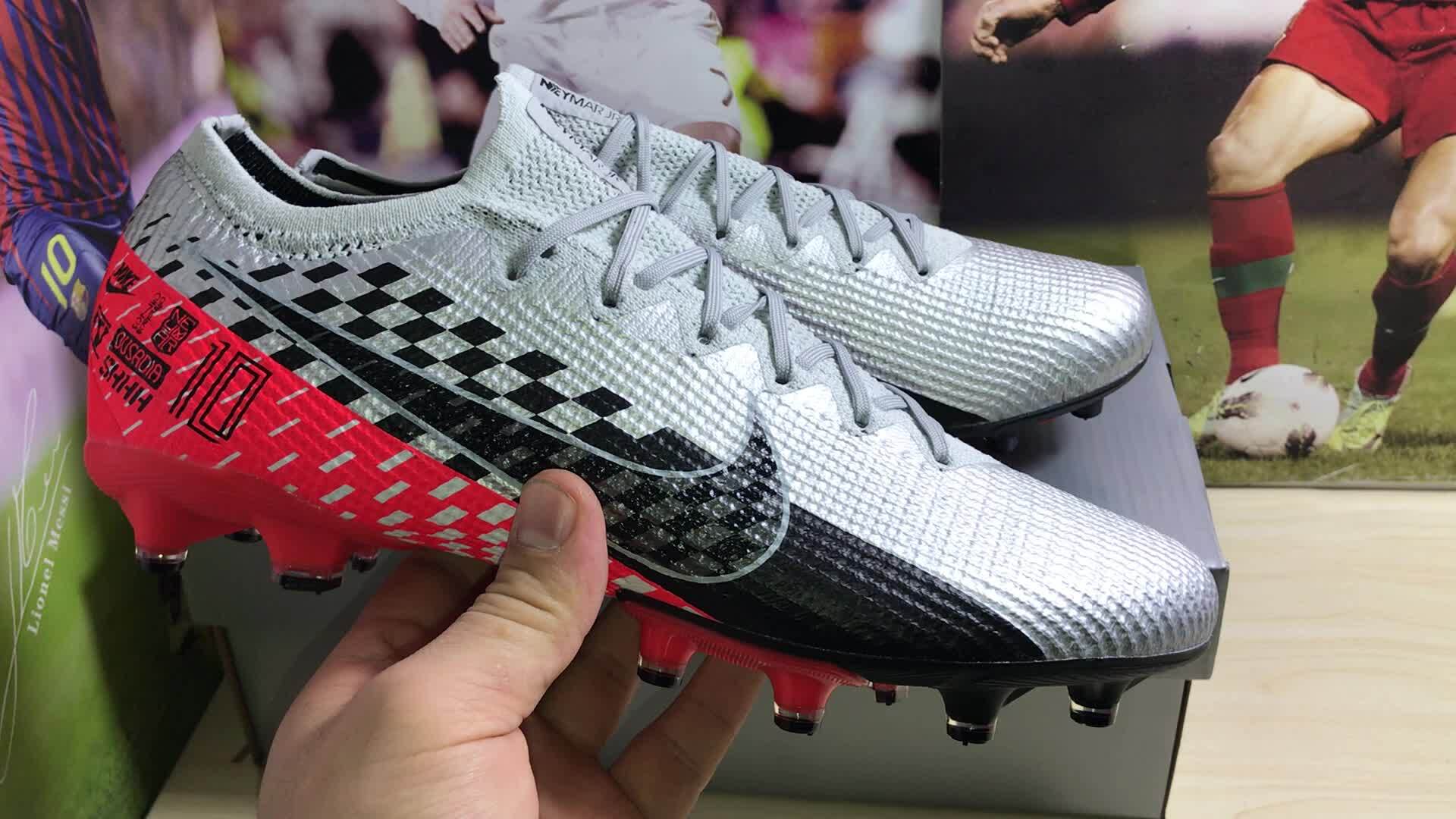 刺客13代低帮内马尔专属针织面flyknit360技术防水ag钉足球鞋nike