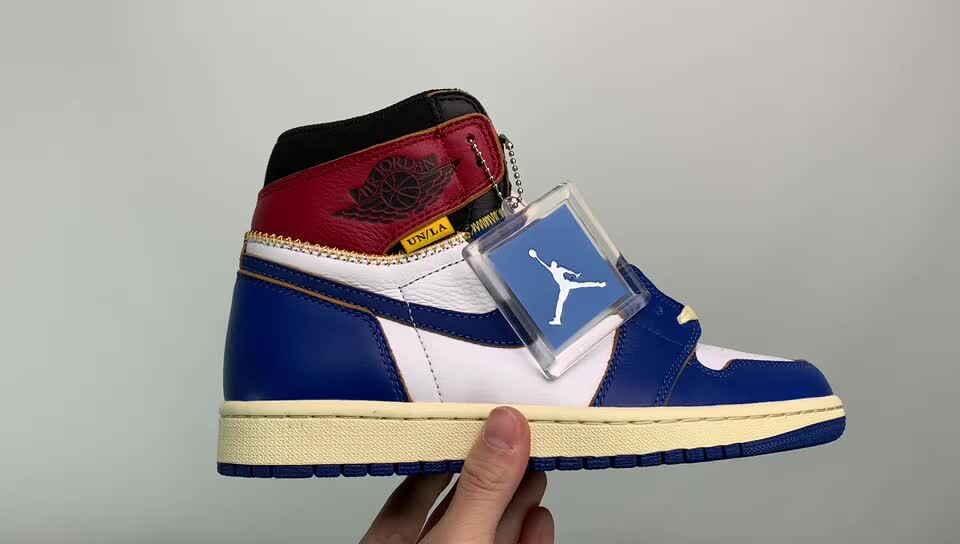 d00f5unionaj1nrg红白蓝aj1拼接四色bv1300146尺码40475